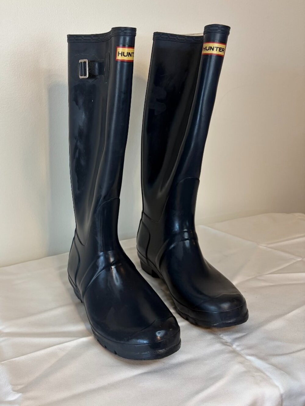 Hunter Original Tall Rain Boot Black Size 10 Men's / 11 Women's